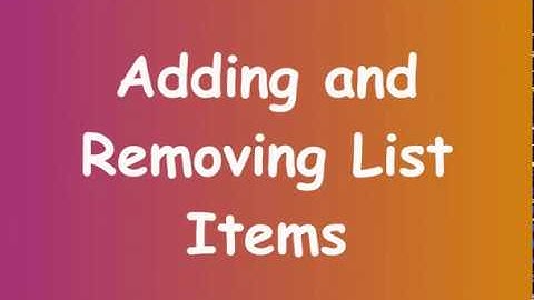 Python Tutorial For Beginners - Episode 26 - List methods 1