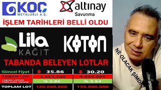 Halka Arz - Koç Metalurji Ve Altınay savunma İşlem Tarihleri belli oldu - Lila Kağıt - Koton Hisse