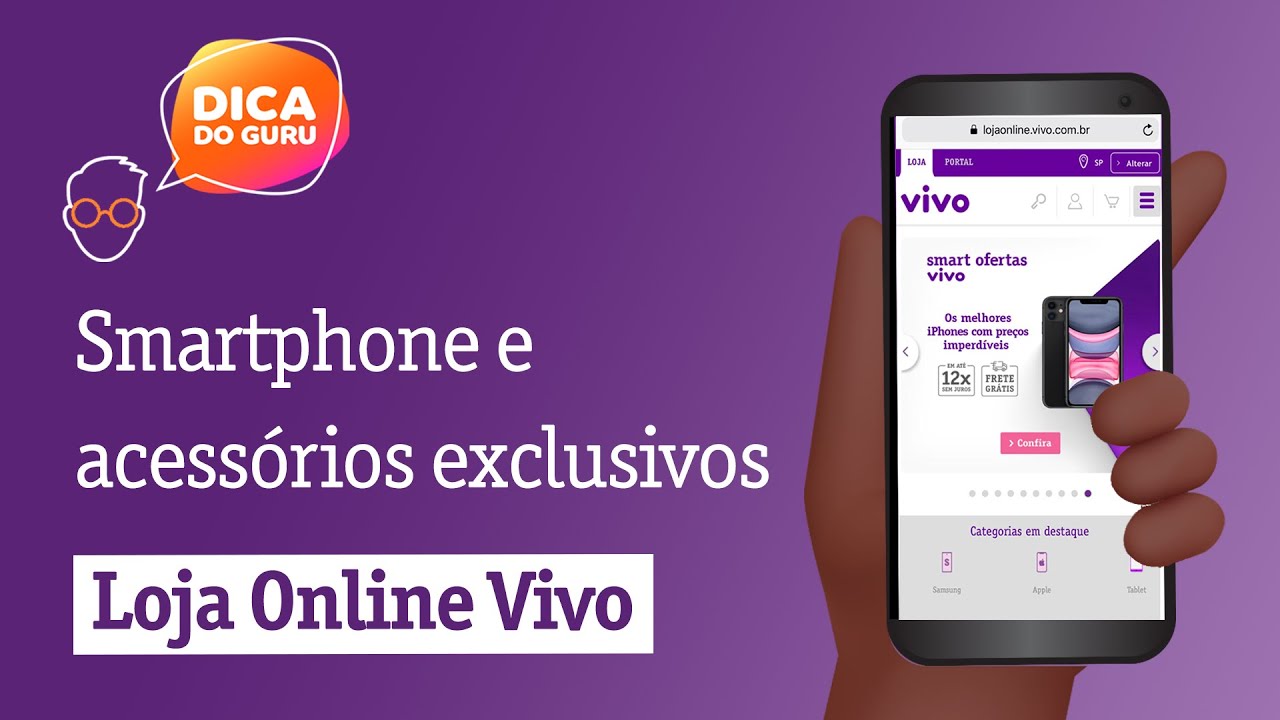 Smartphones e acessórios exclusivos na Loja Online Vivo! 