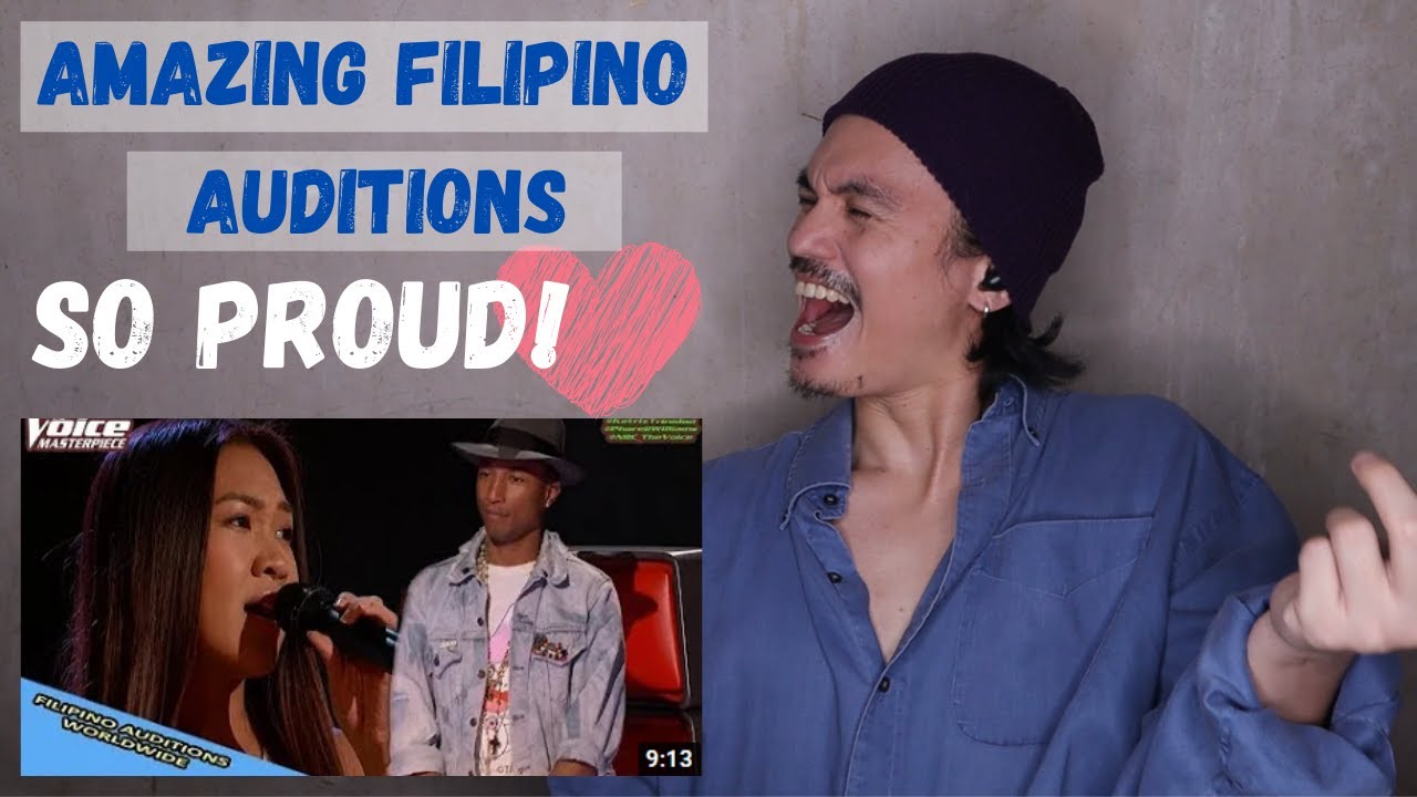 'FILIPINO' SINGER AUDITIONS IN THE VOICE WORLDWIDE II REACTION VIDEO