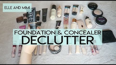 Makeup Declutter 2017  | Foundation, Concealers, Primers & Powders