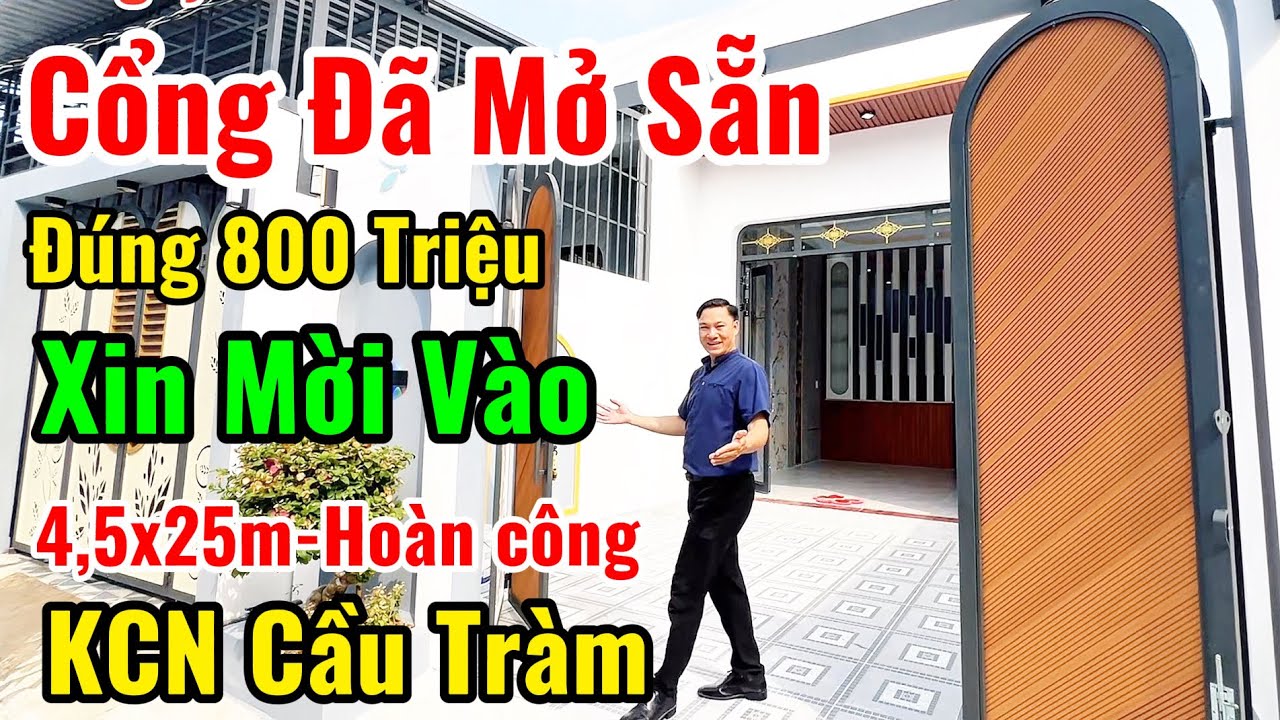👉Nhà Phố Đúng 800triệu| 4,5x25m shr đã hoàn công, KCN cầu tràm, 900m tới chợ, trường và bệnh viện
