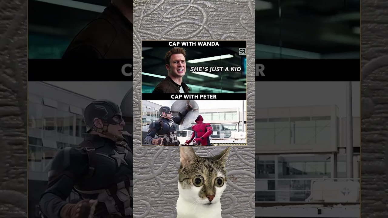 Captain America with Wanda VS Spiderman 