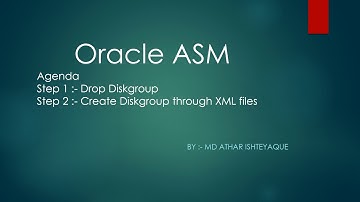 ASM Diskgroup  through XML File