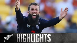 Williamson Ton, Moeen Ali and Rashid Turn Match | HIGHLIGHTS | 3rd ODI - BLACKCAPS v England, 2018