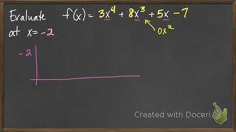 Evaluate using synthetic division