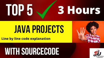 🔴 #javaprojects #miniprojects Top 5 Java Projects with Full Explanation and Source code 🔥 🔥