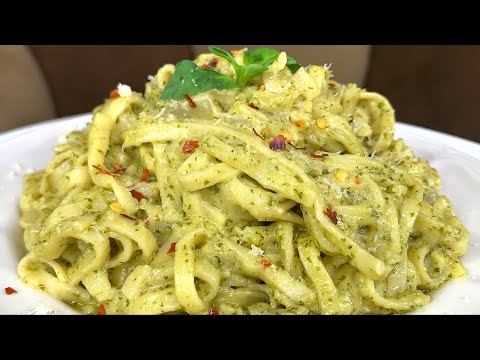 CREAMY PESTO PASTA RECIPE!