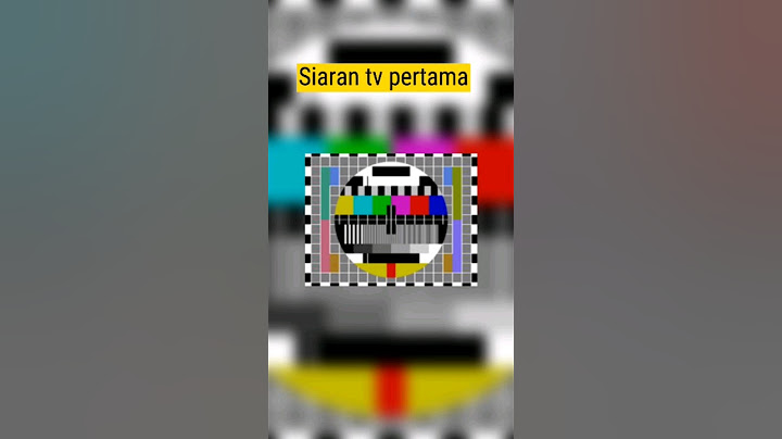 Siaran TV pertama.
