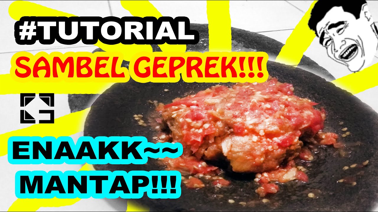 Resep Sambal Geprek + Ayam #TutorBerfaedah - YouTube