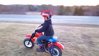 1987 250sx and 1986 honda z50r first time driving