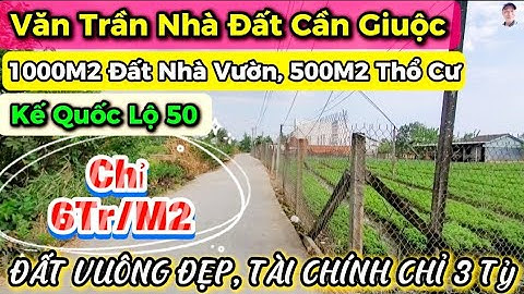 Đất Nhà Vườn 1000m² Cần Giuộc, gần Quốc lộ 50, có sổ sẵn là cơ hội đầu tư BĐS không thể bỏ lỡ