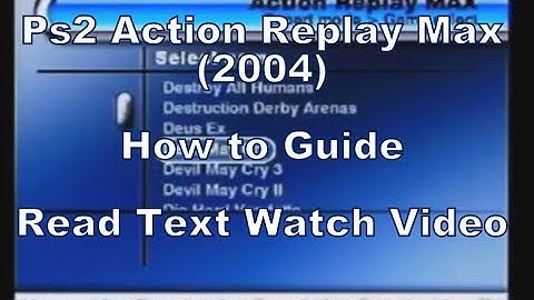 Using the Action Replay Max (2004 cheat disc) on the Ps2 (Dante vs the Puppets Cheating Special)