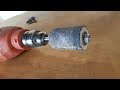 Como fazer rebolo de lixamento para furadeira - HOW TO MAKE GRINDING WHEEL