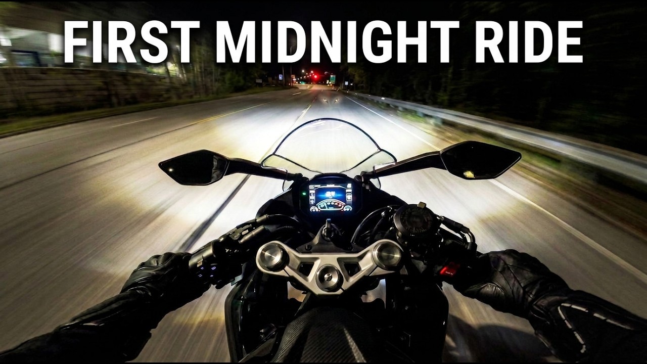 My First Midnight Ride | New Motorcycle Rider - YouTube