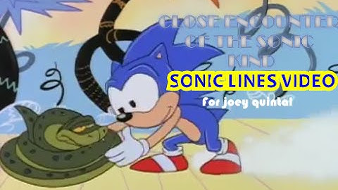 Close Encounter of the Sonic Kind sonic lines video for joey quintal