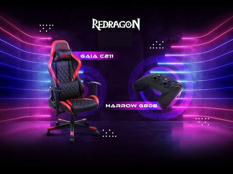 Redragon Gaming Chair C-211 Black And Red Unboxing & Assembly Chair Unboxing Video