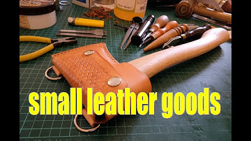 making a leather hatchet sheath Leathercraft