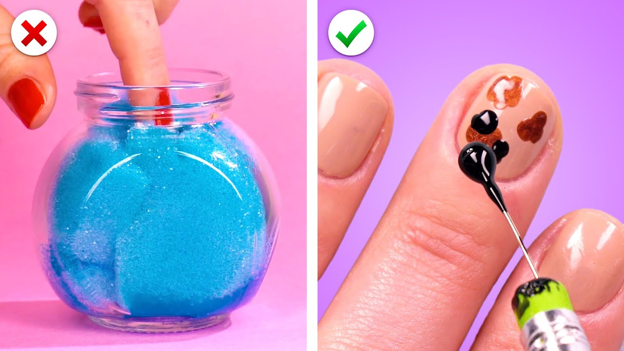 WOW! TRUCOS LOCOS PARA LAS UÑAS QUE DEBES PROBAR | HACKS FÁCILES E IDEAS DE BELLEZA DIY