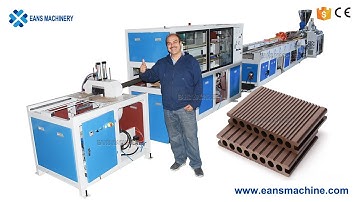 Wood Plastic Composite WPC Decking Making Machine Line