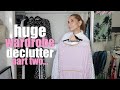 HUGE WARDROBE DECLUTTER 👗 PART 2 CLEARING OUT MY DRESSES SKIRTS AND PANTS 👗 THE JO DEDES AESTHETIC