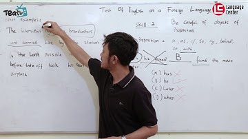 TOEFL SKILL 2: PERHATIKAN OBJECTS OF PREPOSITION | TEATU with Mr Wira - Kampung Inggris LC