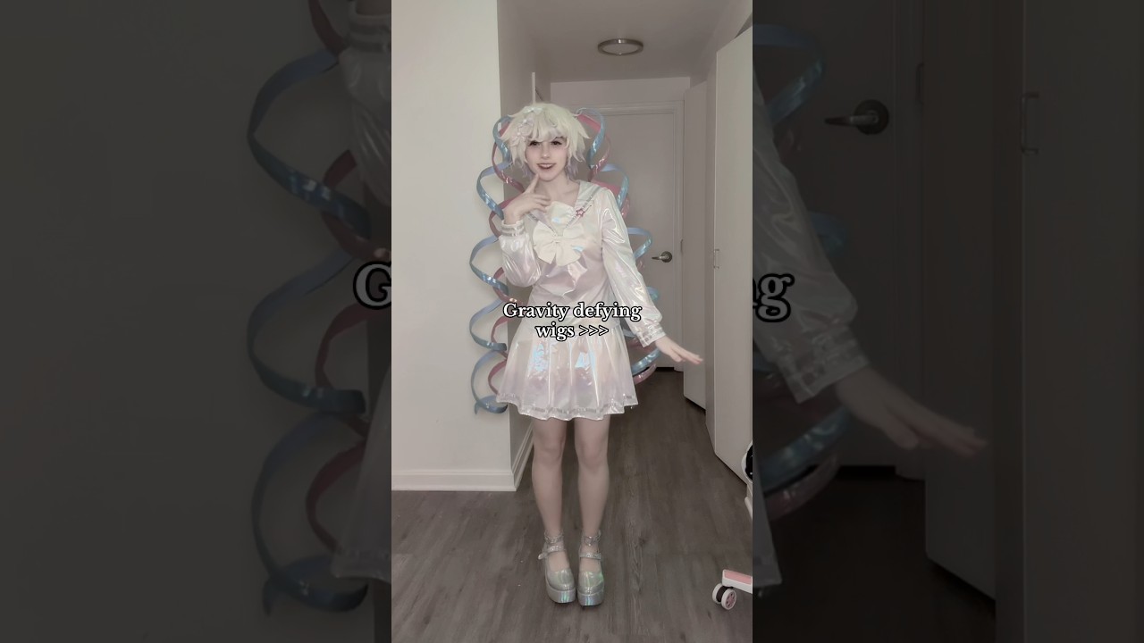 I love how bouncy they are 🎀 Did a bit of an upgrade on this cosplay! #cosplay #cosplayer #kangel