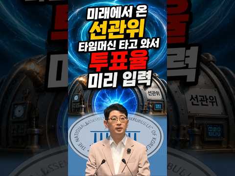 미래에서 타임머신 타고 온 선관위 #선거관리위원회 #선관위 #선관위해체 #선관위특검 #부정선거 #재선거 #당일투표 #수개표