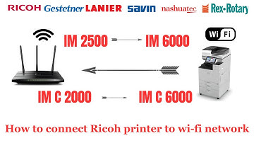 How to connect Ricoh printer to wi-fi network, Ricoh Printer Wi-Fi Connection, Ricoh IM Series,