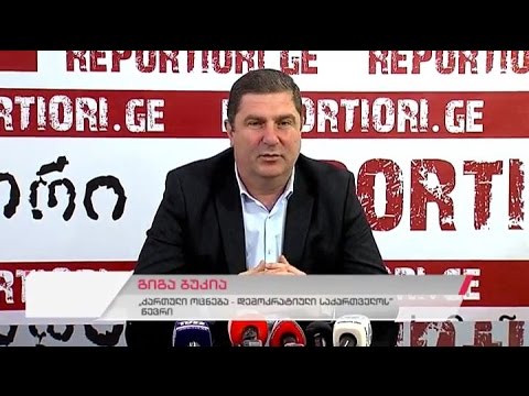 \"ქართული ოცნება-დემოკრატიული საქართველოს\" წევრის გიგა ბუკიას პრესკონფერენცია