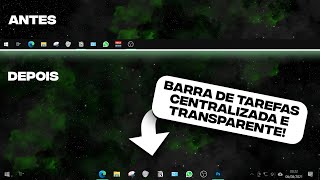 Barra de Tarefas Personalizada! Deixe seus ícones centralizados. Barra de Tarefas Personalizada! Deixe seus ícones centralizados.