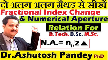 Relation between Numerical Aperture and Fractional Index Change or Relative refractive index fibre O
