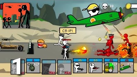 Stickman Trenches: Legacy War - Gameplay Walkthrough Part 1 (ios Android)