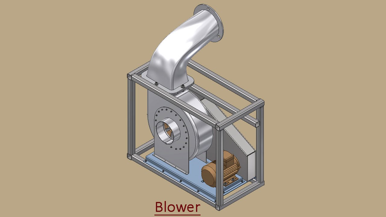 Blower (Volume-1) Video Tutorial -- Autodesk Inventor