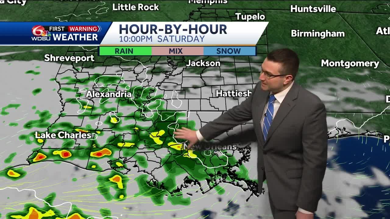 Soaking rains likely Sunday, then drier and warmer next week - YouTube