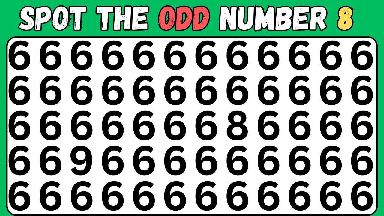 Find the ODD One Out - Number & Letter Edition 2025! - YouTube