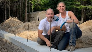 Tearing Down the Footer Forms | Ready for the Stem Wall  Couple Builds Dream Home