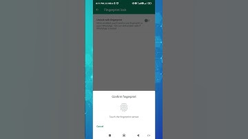 How to enable fingerprint lock in WhatsApp #shorts