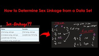 Genetics for Dummies:Chapter 3:EASIEST way to Determine if a Trait is Inherited Through SEX LINKAGE