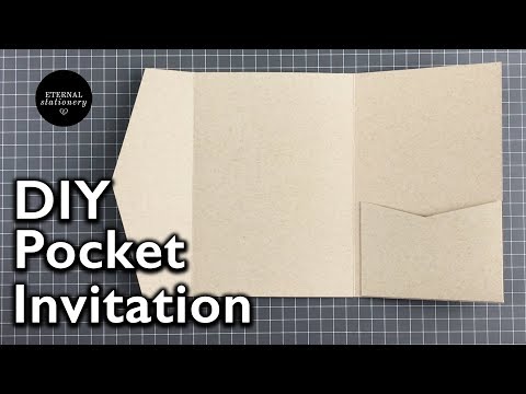How to make a 5x7 pocket invitation | Wedding Invitation DIY | Eternal Stationery