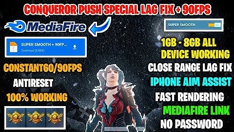 Bgmi lag Fix config 4.0 Super smooth +90fps+120fps config bgmi+pubg+kr,pubg lag fix config 100%