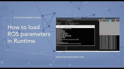 [ROS Q&A] 038 - How to load ROS parameters in Runtime