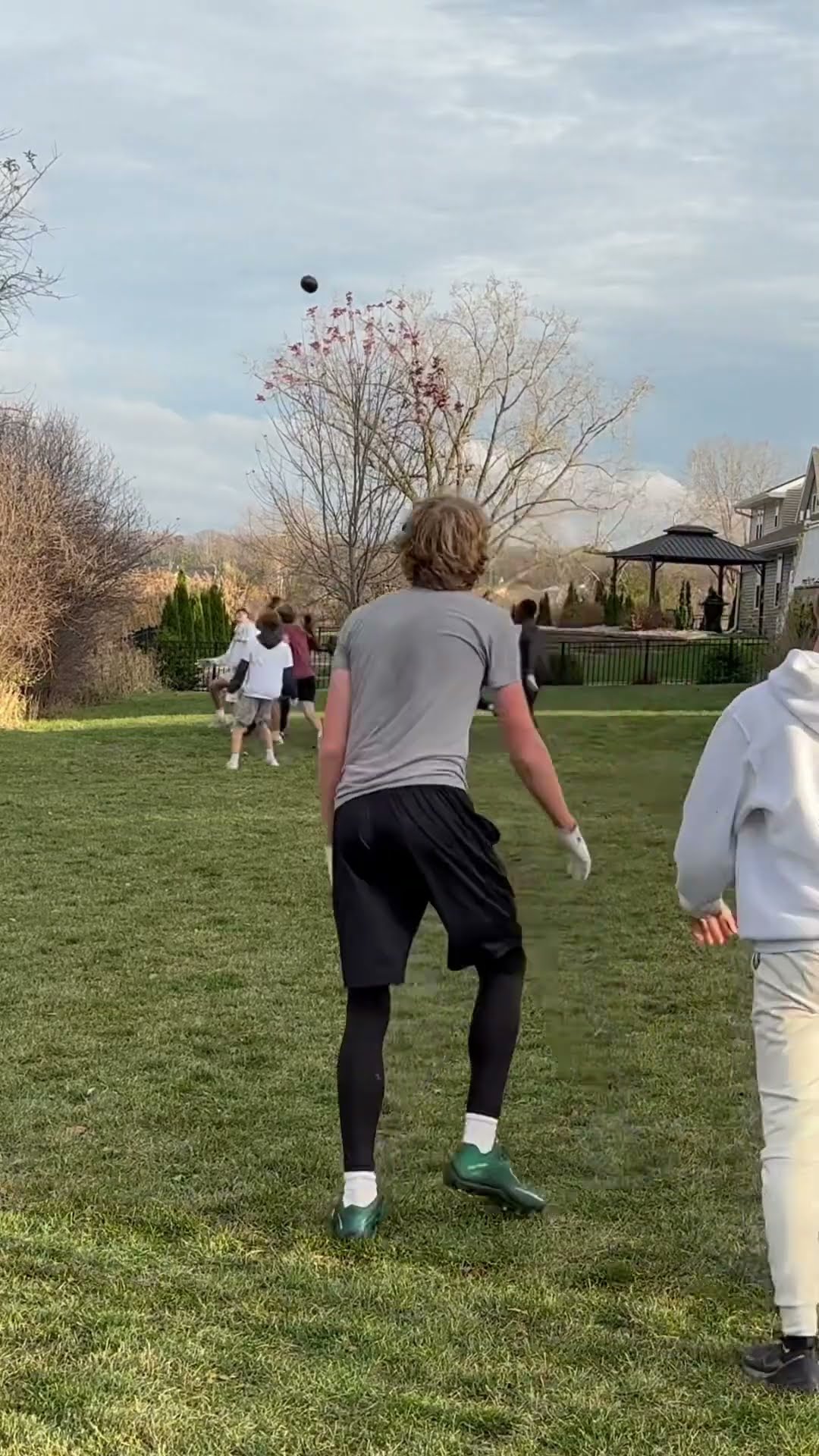 Alec makes the insane grab for the touchdown?!! #sports #football #shorts #nfl #fyp #viral