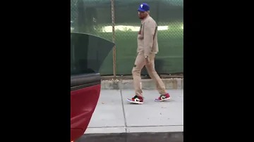 Chris Brown Dancing "Go Crazy" In the street