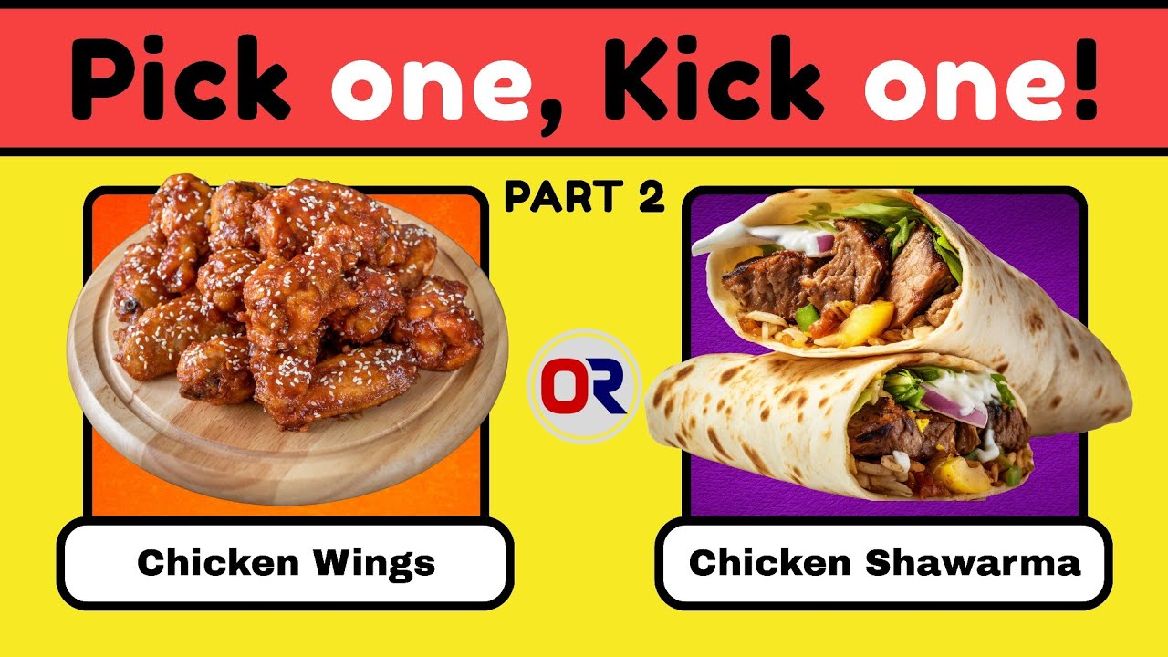 Pick One Kick One 🍕| Part 2  | Junk Food Challenge 🍟 | Only True Foodies Can Survive!