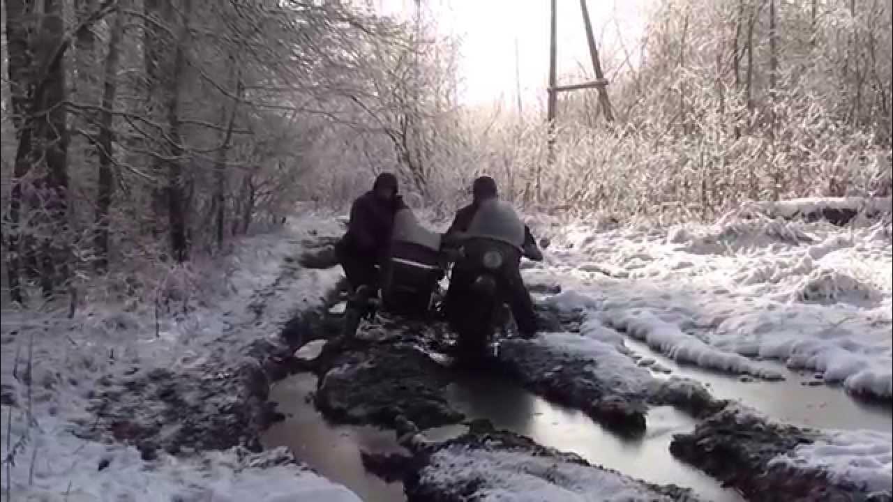 Мото Урал по бездорожью