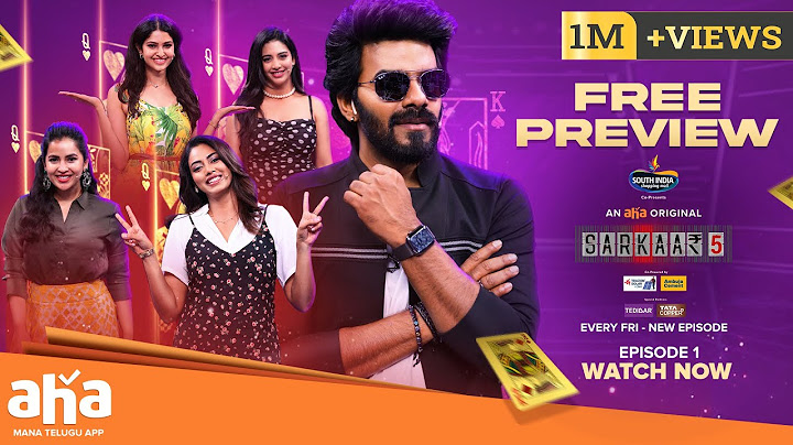 Watch Sarkaar Episode 1 FREE Preview | Sudheer’s Entertainment Blast | Only on aha