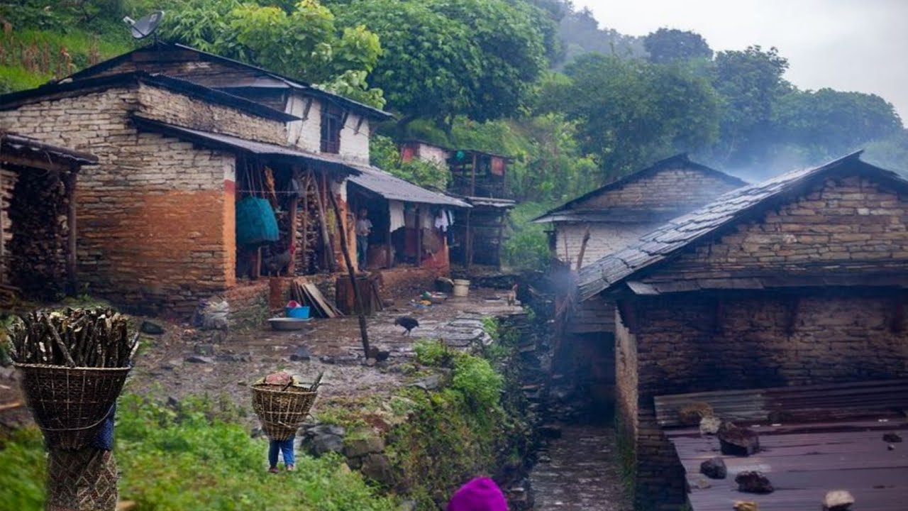 Sudden Rain & A Hidden World in the Himalayas | Hidden Shepherd Village ||