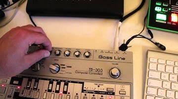 TB-303 with new cutoff calibrated x0xb0x synced to the TR-8 live acid