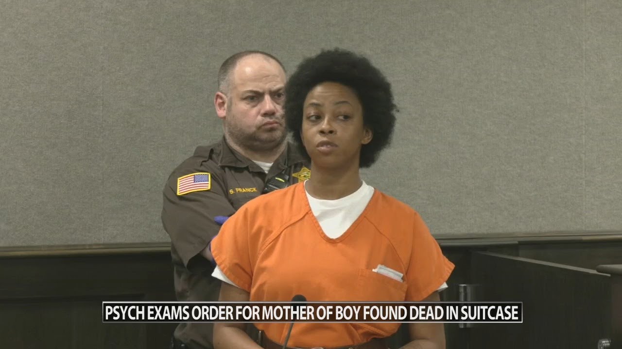 Psych exams ordered for mother of boy found dead in suitcase - YouTube